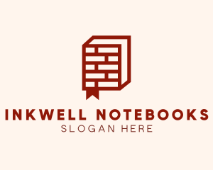 Notebook - Brick Book Learning logo design