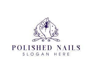 Nail Polish Spa logo design