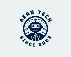 Tech Robot Circuit logo design