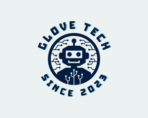 Tech Robot Circuit logo design