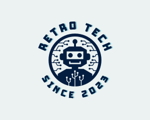 Tech Robot Circuit logo design