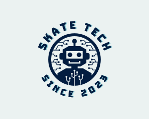 Tech Robot Circuit logo design