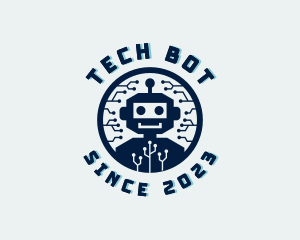 Tech Robot Circuit logo design