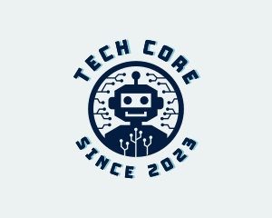 Tech Robot Circuit logo design