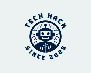 Tech Robot Circuit logo design