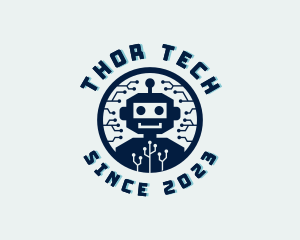 Tech Robot Circuit logo design