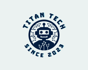 Tech Robot Circuit logo design