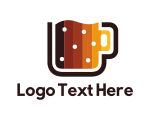 Pub - Digital Beer Mug logo design