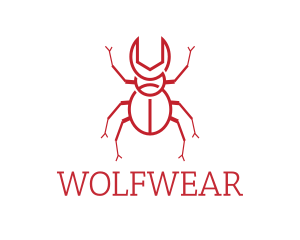 Wrench Beetle Insect Logo