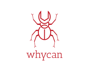 Wrench Beetle Insect logo design