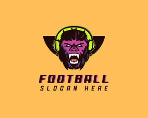 Headset - Mad Gorilla Gaming logo design