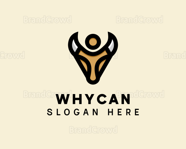 Wild Bull Horns Logo