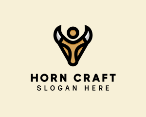 Horns - Wild Bull Horns logo design