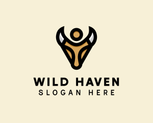 Wild Bull Horns  logo design