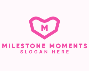 Anniversary - Heart Matchmaking App logo design