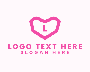 Lover - Heart Matchmaking App logo design