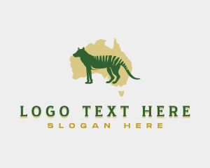 Thylacine - Australian Animal Thylacine logo design