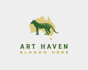 Australian Animal Thylacine logo design