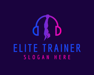 Gym Workout Music logo design