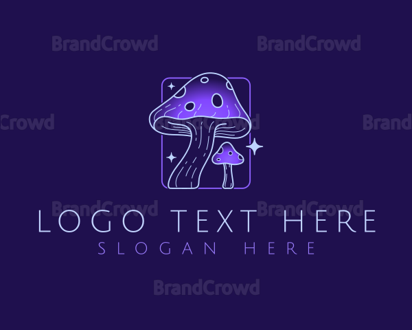 Natural Mushroom Fungus Logo