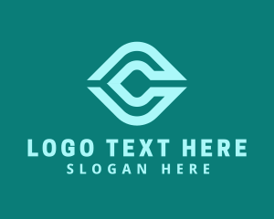 Modern Business Letter C  Logo