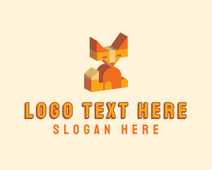 Coyote - Wild Fox Toy logo design
