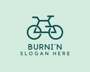 Geometric Cycling Bike logo design