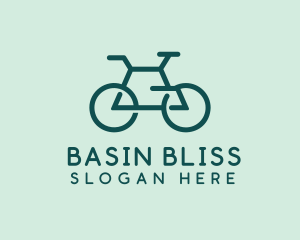 Geometric Cycling Bike logo design