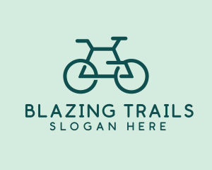 Geometric Cycling Bike logo design