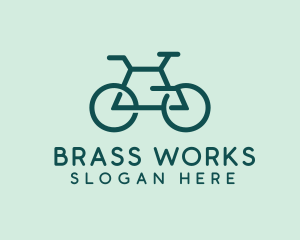 Geometric Cycling Bike logo design