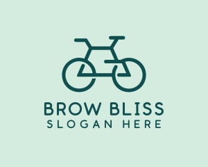 Geometric Cycling Bike logo design