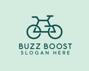 Geometric Cycling Bike logo design