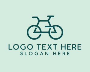 Biker - Geometric Cycling Bike logo design