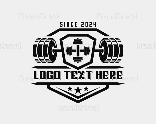 Dumbbell Weightlifting Workout Logo