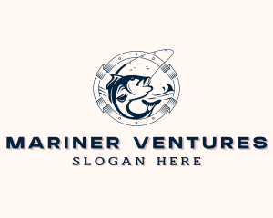 Sea Marine Fishing logo design