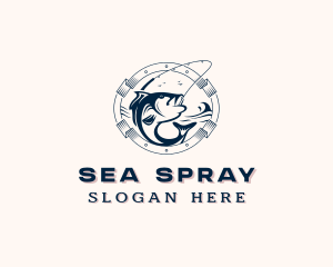 Sea Marine Fishing logo design