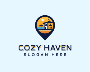 Accommodation - Beach Resort Accommodation logo design