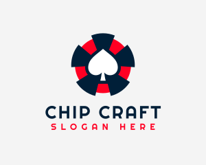 Spade Poker Game logo design