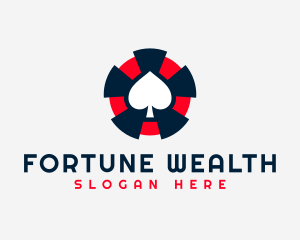 Fortune - Spade Poker Game logo design