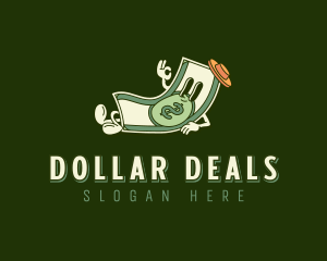 Dollar - Cartoon Dollar Money logo design