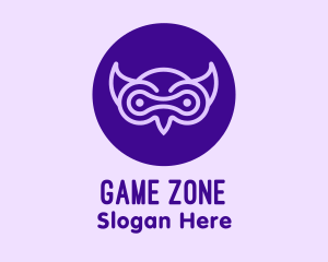 Modern Purple Owl Logo