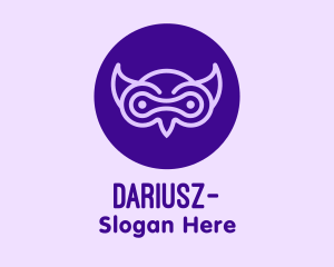 Modern Purple Owl Logo