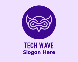 Modern - Modern Purple Owl logo design