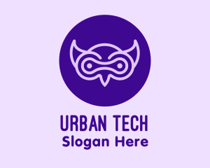 Modern - Modern Purple Owl logo design