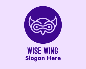 Owl - Modern Purple Owl logo design