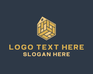 Geometric - House Tiles Flooring logo design