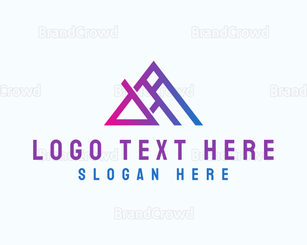 Gradient Modern Letter A Logo
