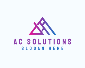 Digital Application Letter A logo design