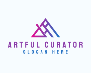 Digital Application Letter A logo design