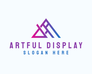 Digital Application Letter A logo design